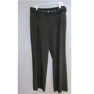 NEW Worthington Black Belted Dress Pants Size 14